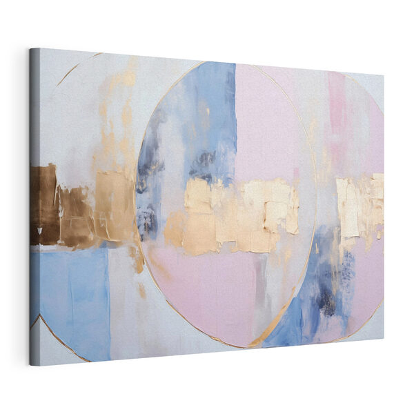 Soft hues and circular forms converge