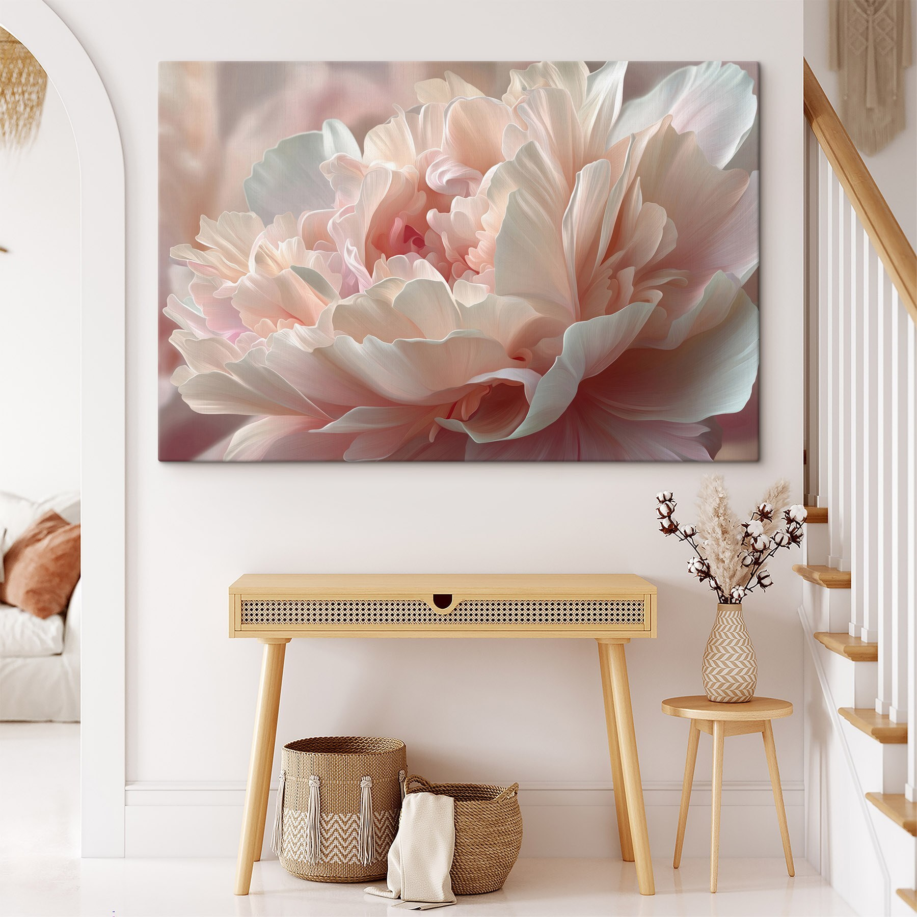 Soft petals in gentle pastel hues