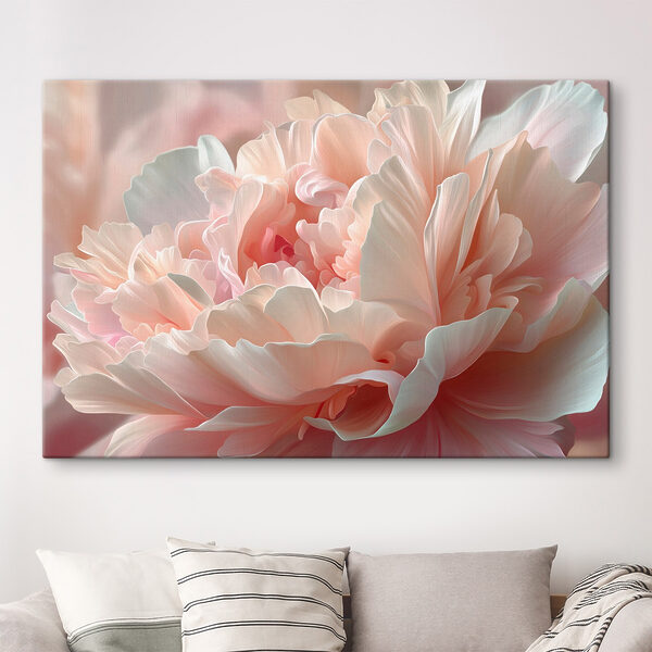 Soft petals in gentle pastel hues