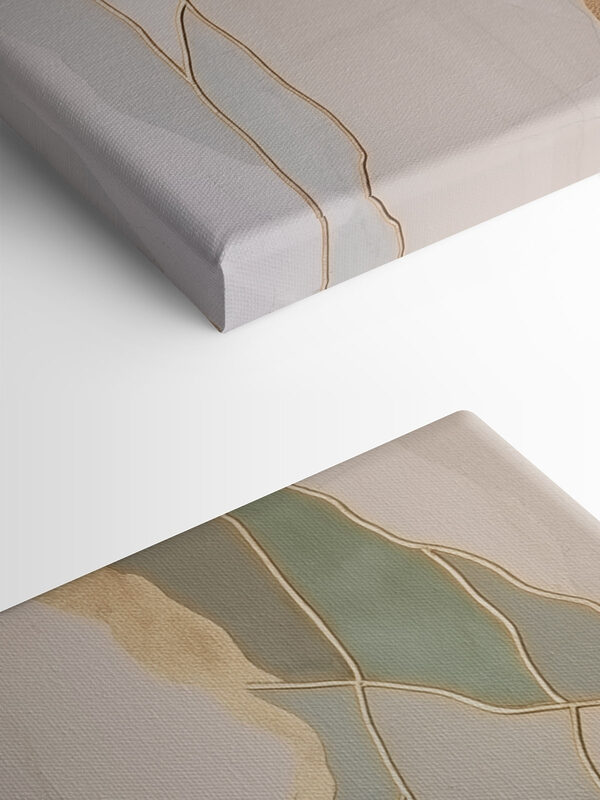 Elegant lines of muted color tones