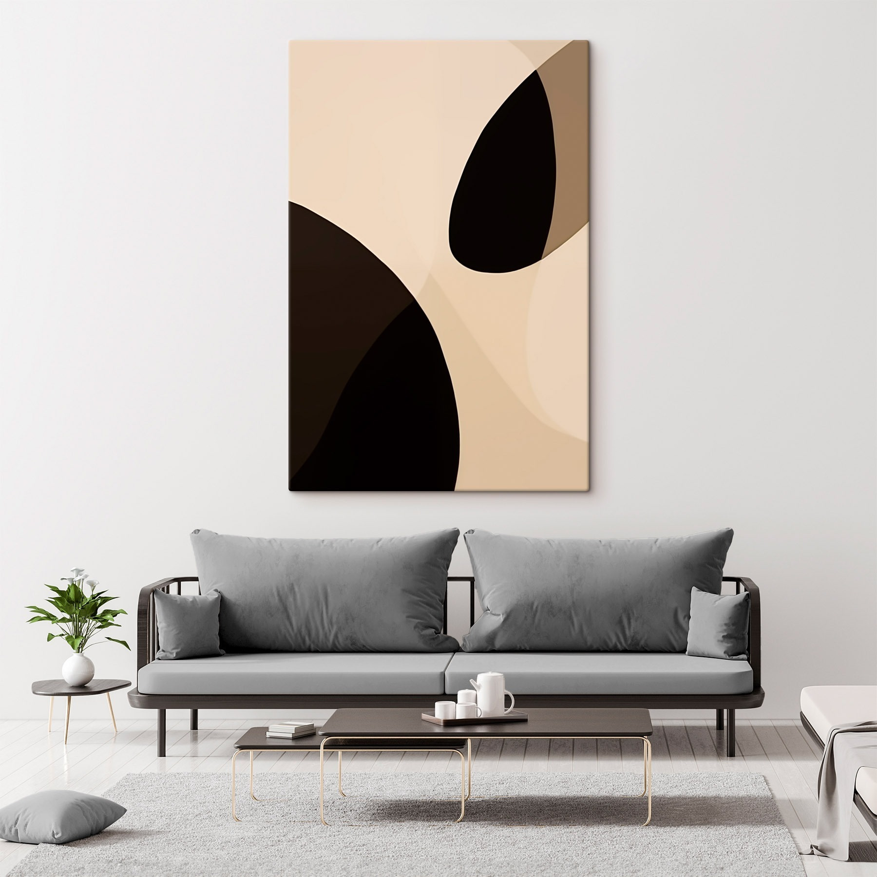 Black and white circles
