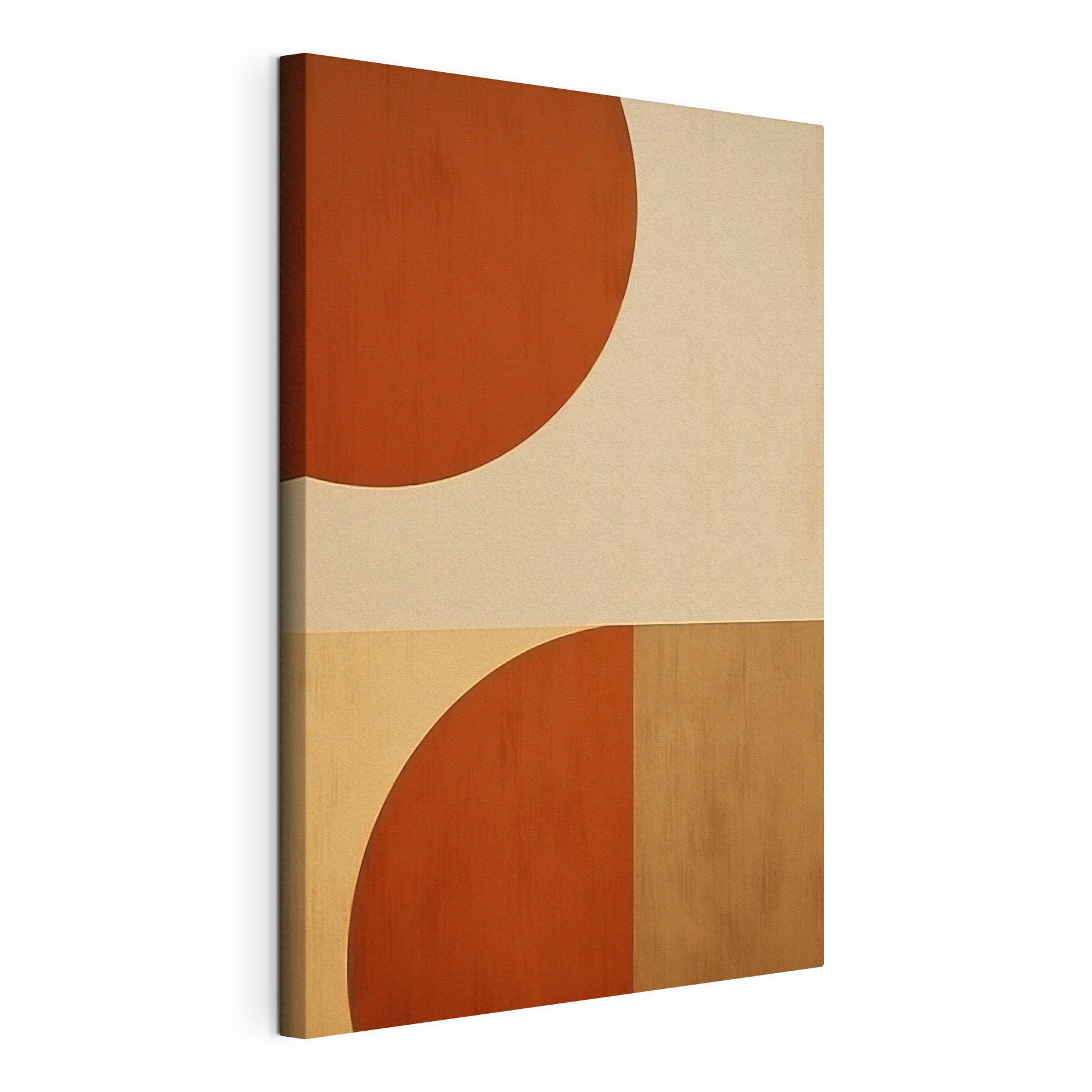Simple shapes in warm tones
