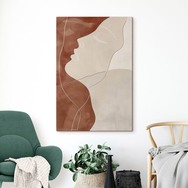 Drawing of a woman's face