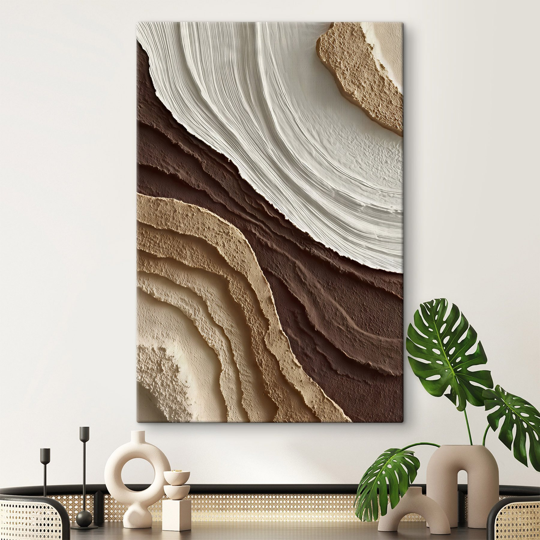 Textured Earth Tones in Layers