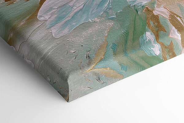 Delicate petals in soft pastel hues