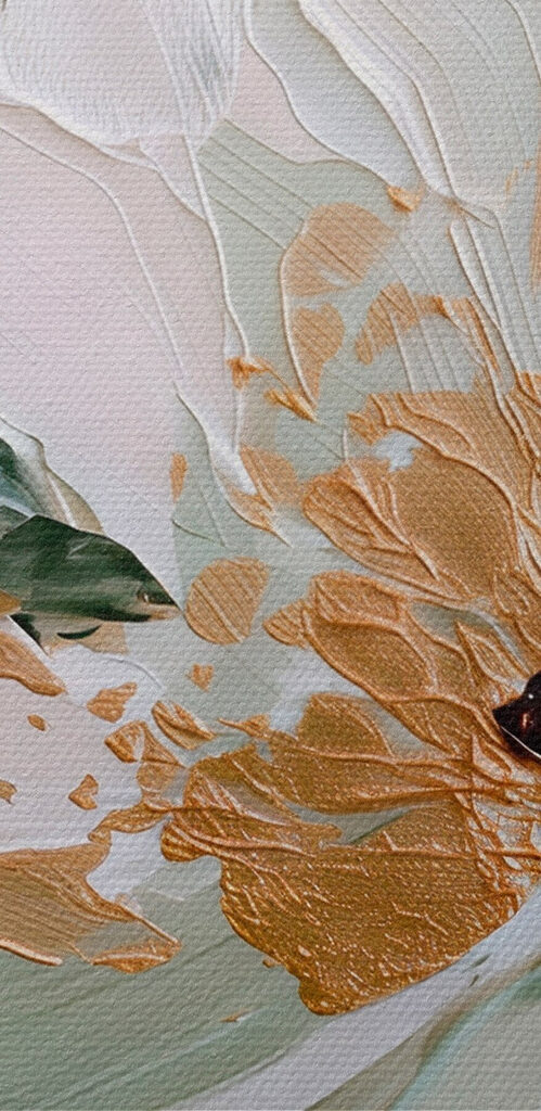 Delicate floral abstraction in soft hues