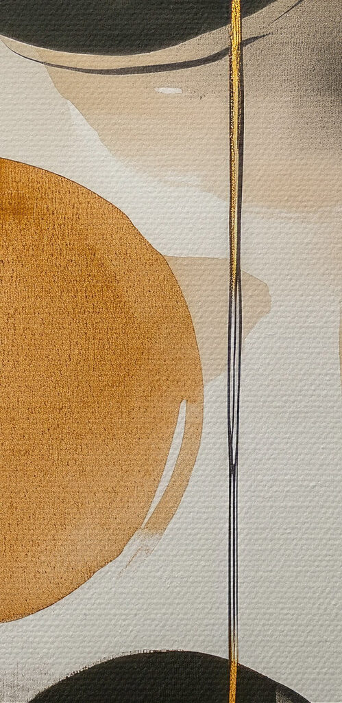 Painting of circles and dots