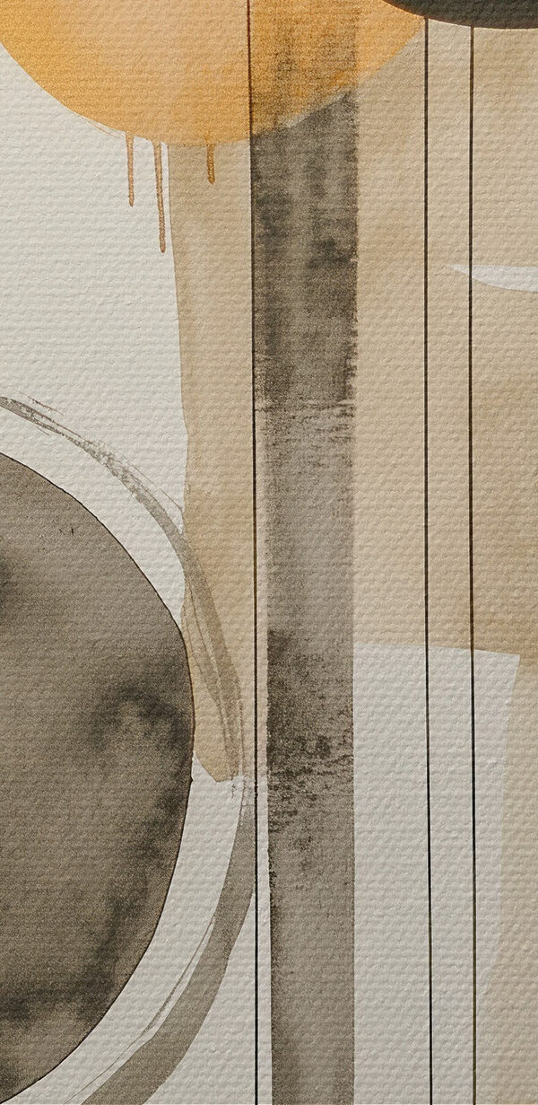 Painting of circles and lines