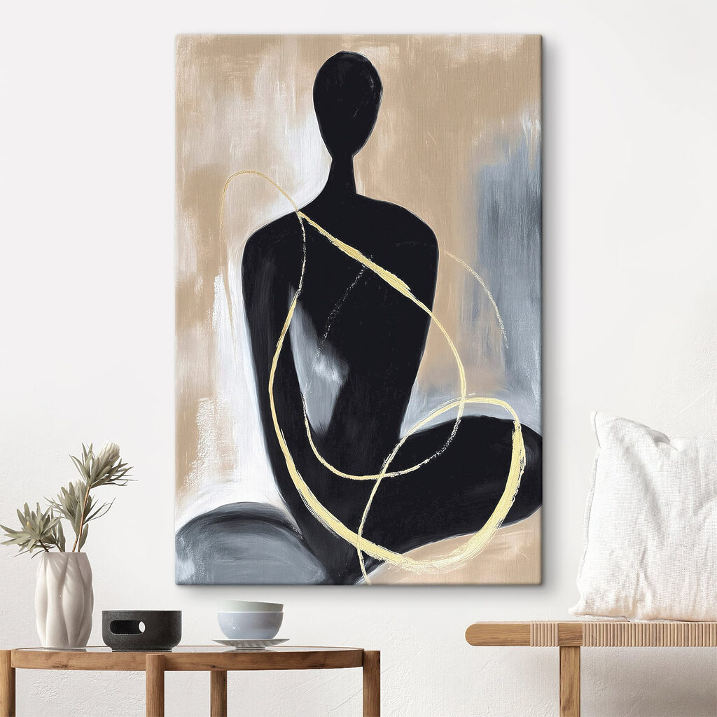 Painting of a woman sitting