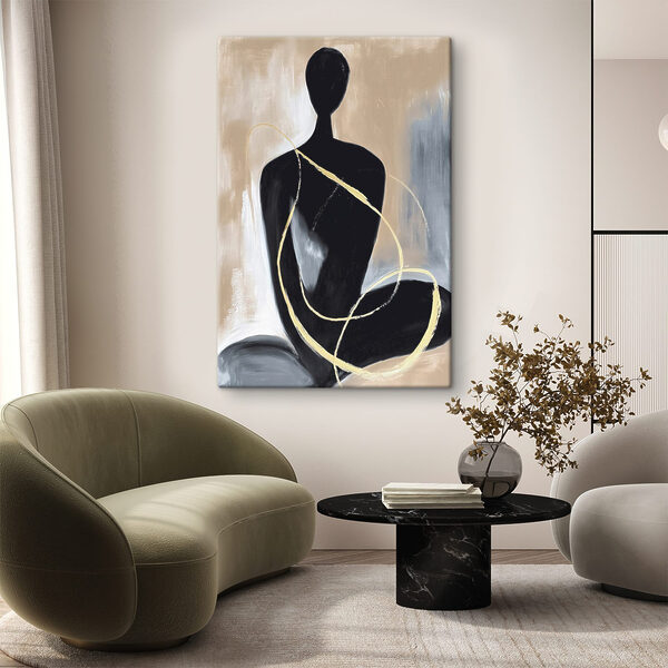 Painting of a woman sitting