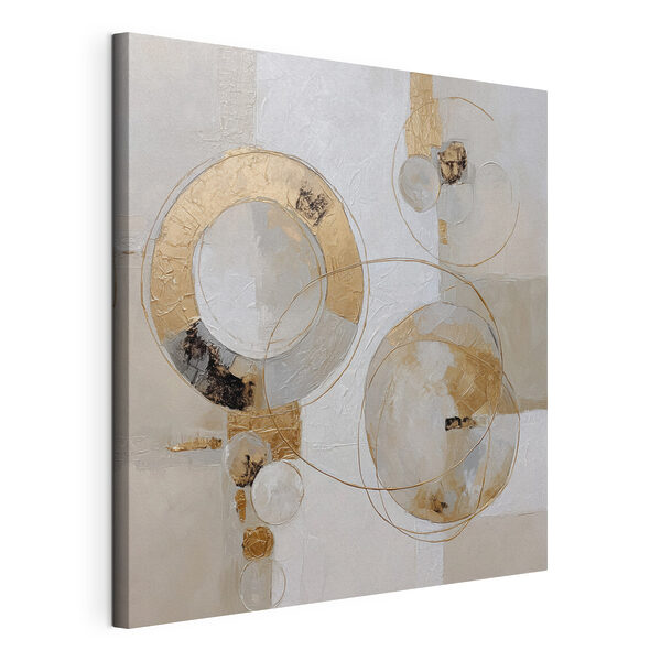 Painting of circles and lines