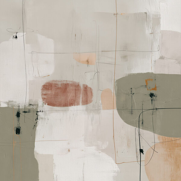 Painting of different colored shapes