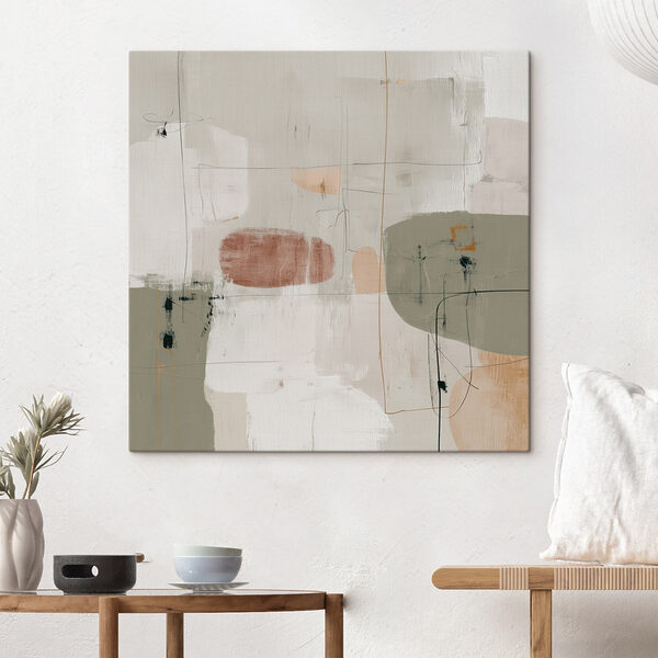 Painting of different colored shapes