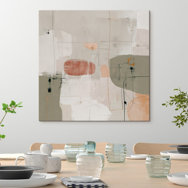 Painting of different colored shapes