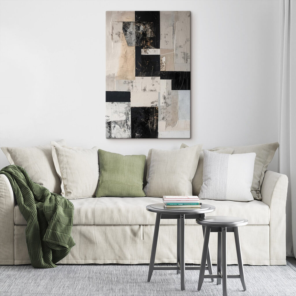 Black and white art piece