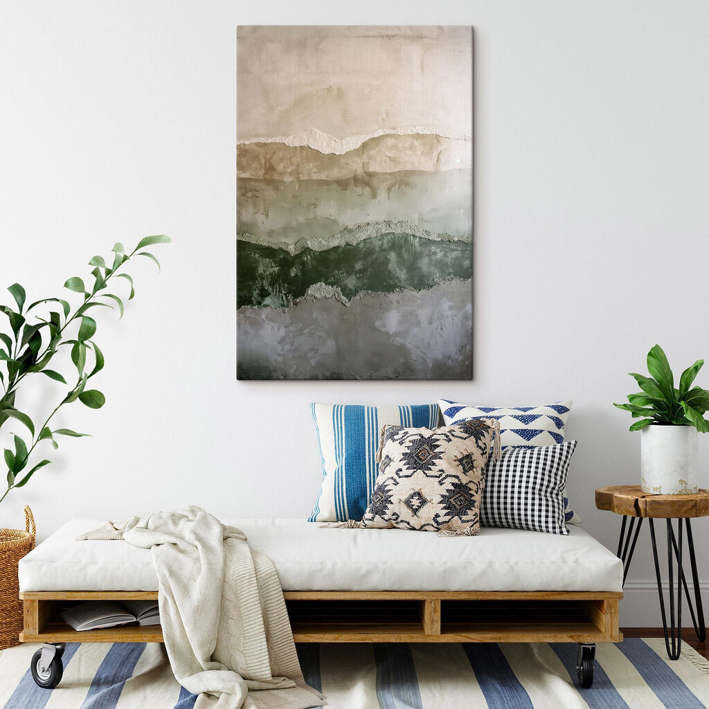 Wall with a few layers of cement