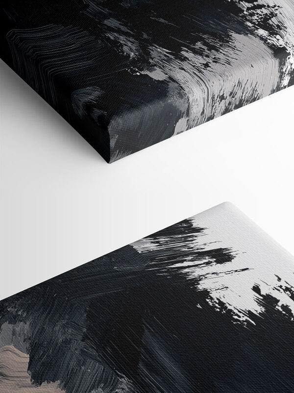 Black and white paint