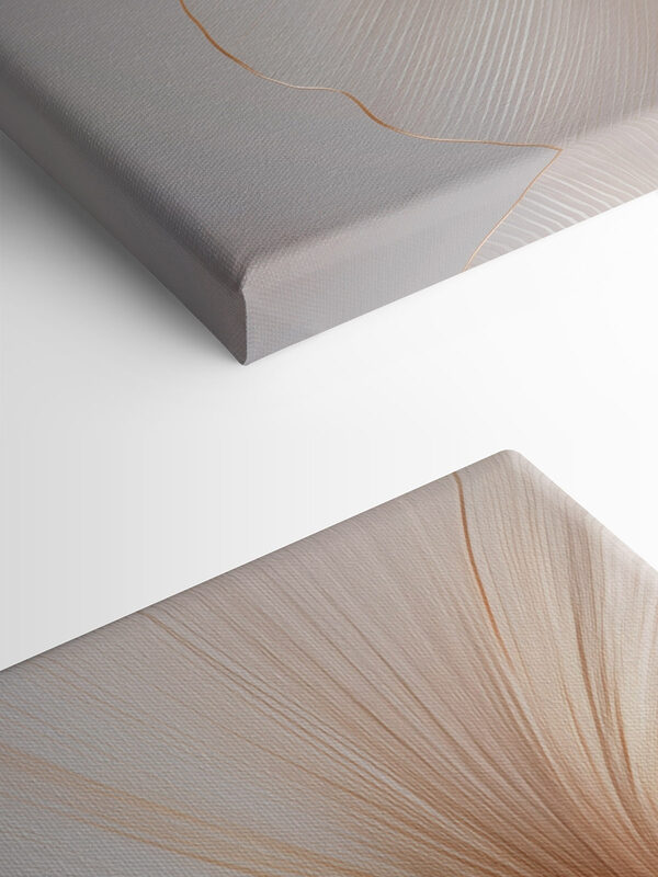 Delicate curves in soft tones
