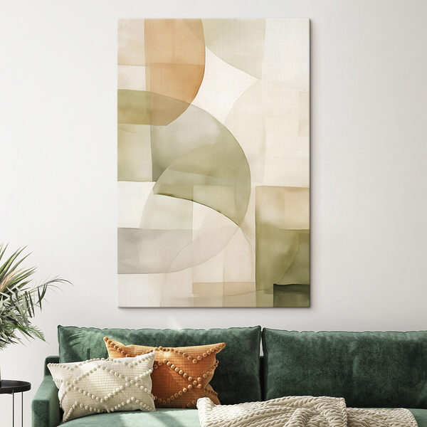 Tablouri Tablouri Nuanțe calme într-un model abstract delicat (SKU: s45929)