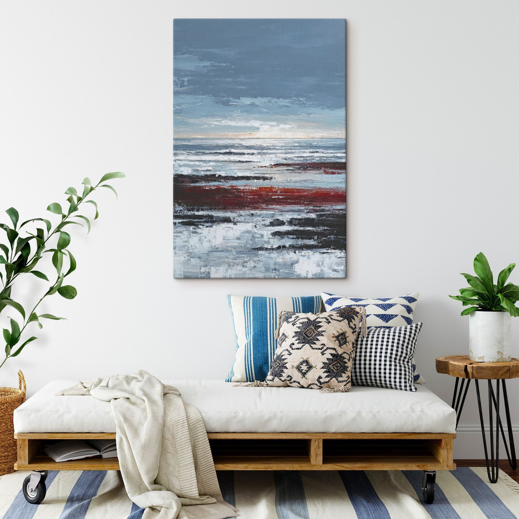 Painting of a beach