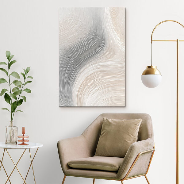 Fluid lines in soft, muted tones