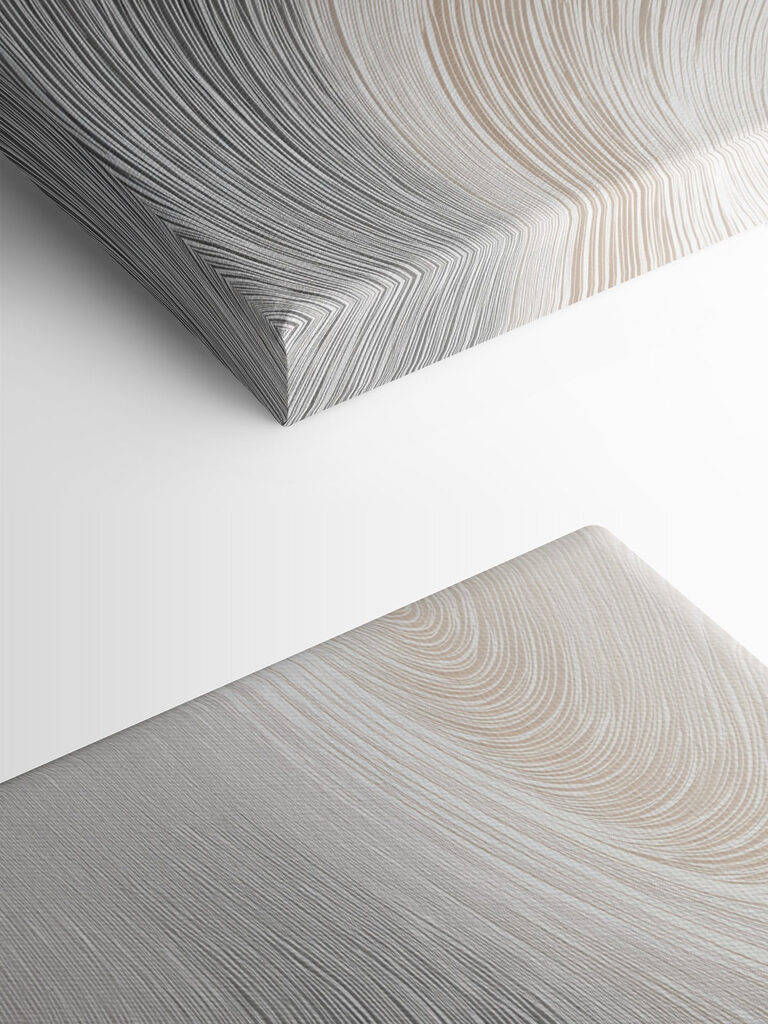 Fluid lines in soft, muted tones