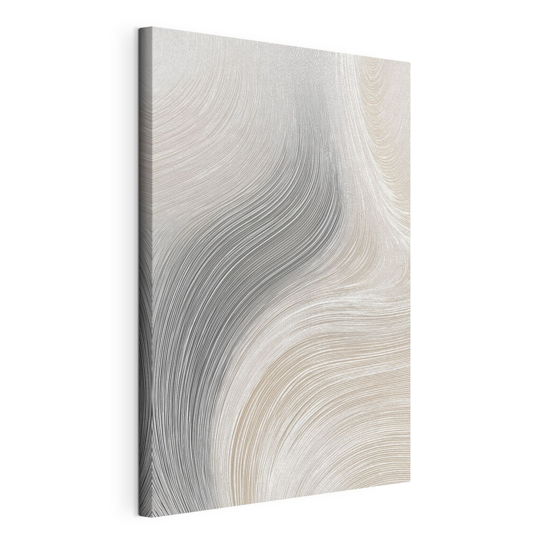 Fluid lines in soft, muted tones