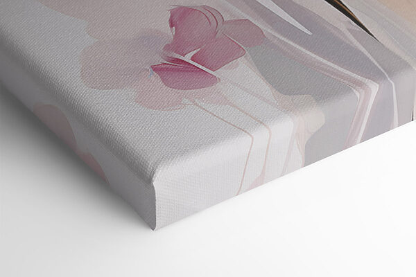 Painting of flowers on a white background