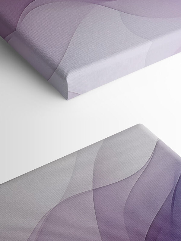 Purple and white wavy lines
