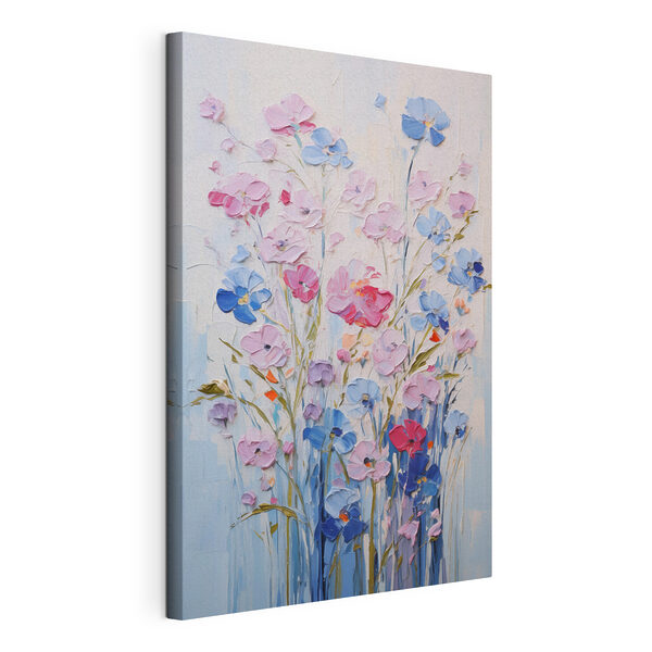 Tablouri Pictură cu flori pe o suprafață albă (SKU: s46395) Tablouri Tablouri Pictură cu flori pe o suprafață albă (SKU: s46395)
