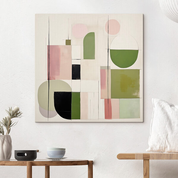 Painting of different shapes and colors