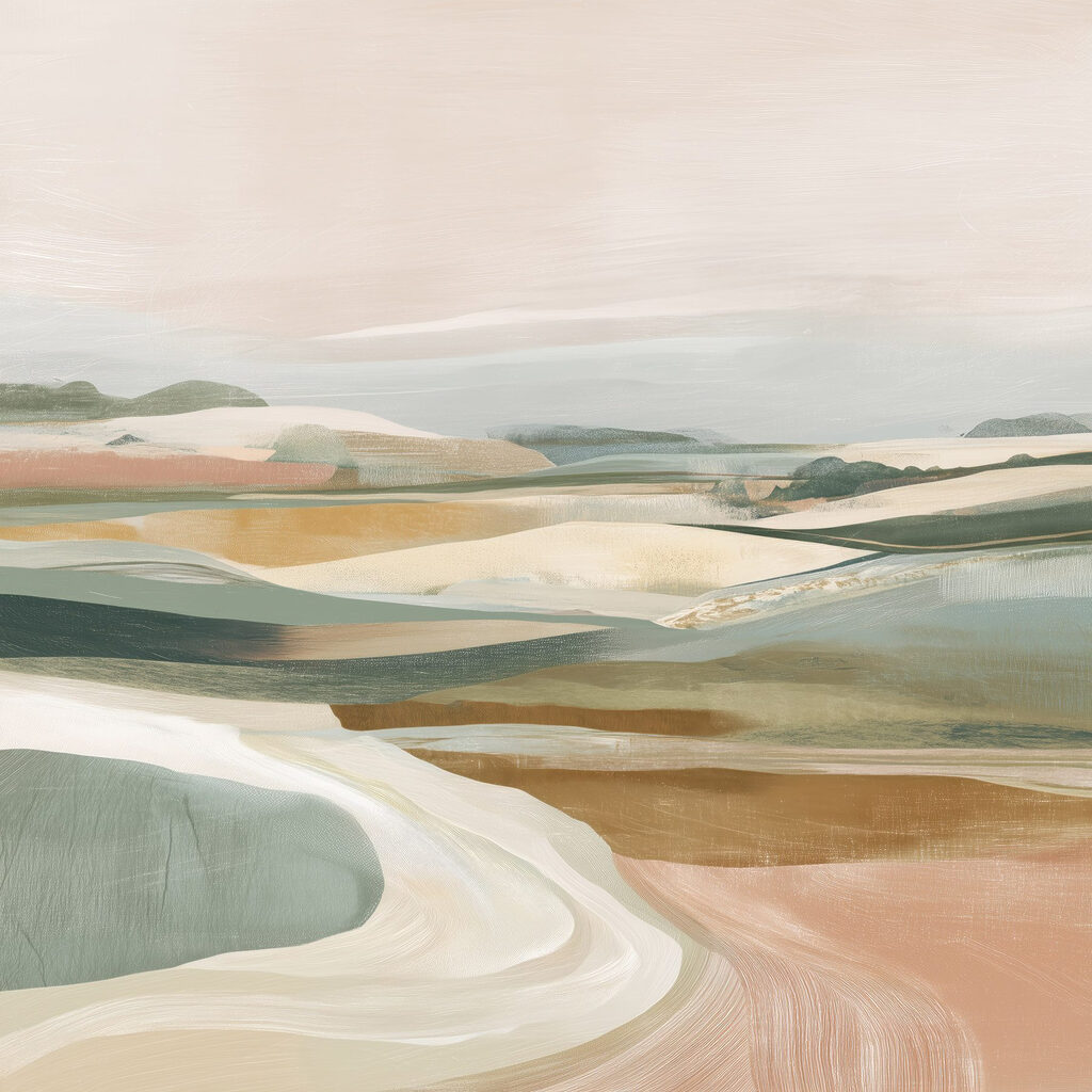 Landscape with hills and hills