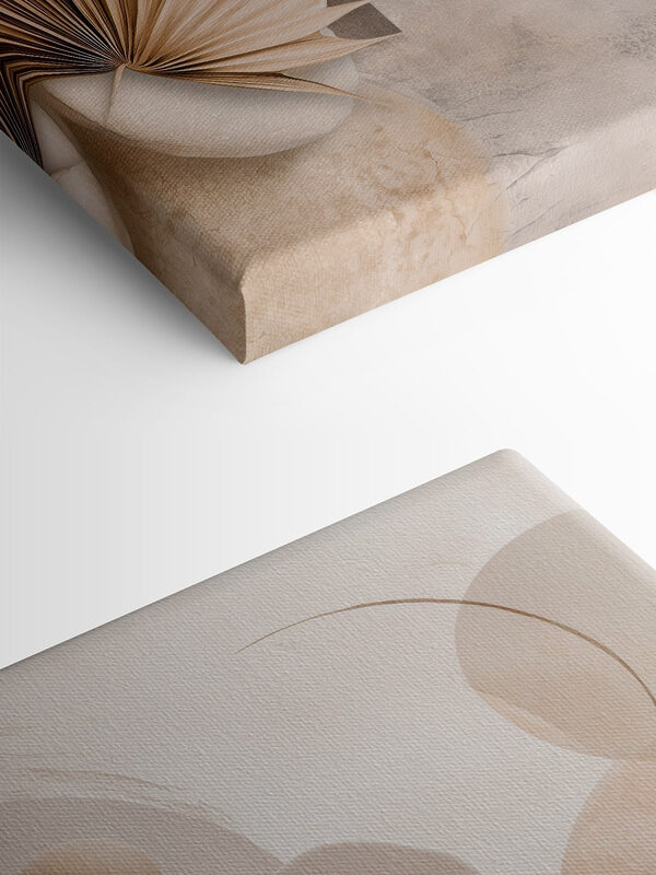 Serene abstract composition in soft tones