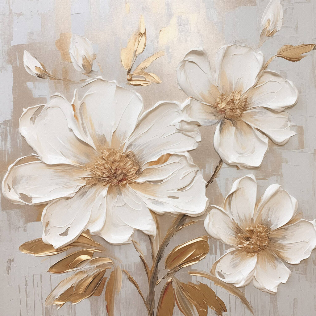Beautiful blooms in soft tones