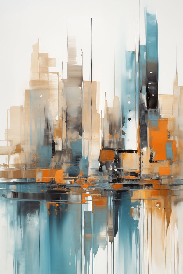 Painting of a city