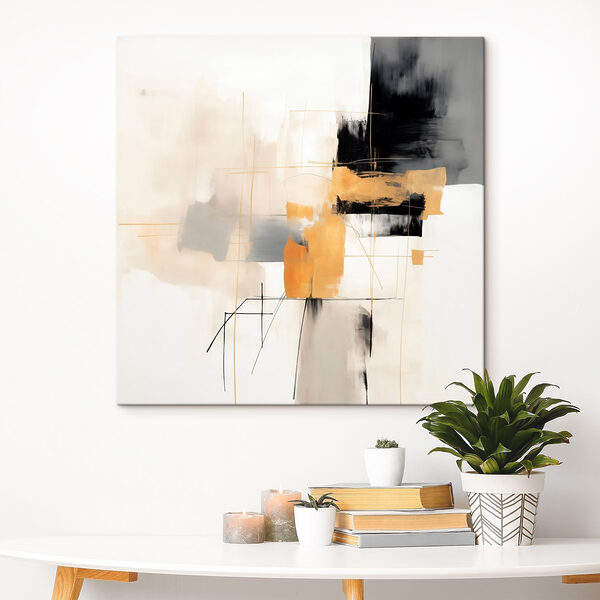Tablouri Tablouri Forme abstracte în nuanțe discrete (SKU: s46323)