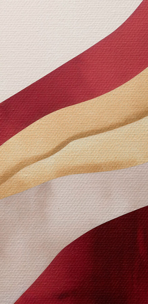 Red and white wavy pattern