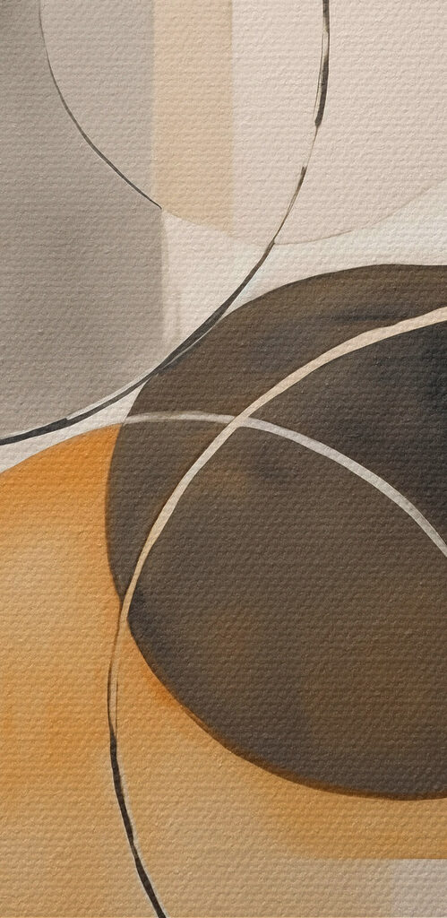 Art piece of art with circles and squares