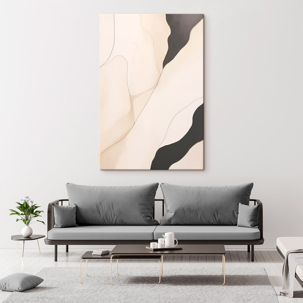 White and black background