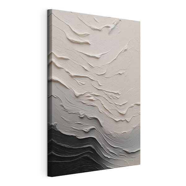 White and black wall