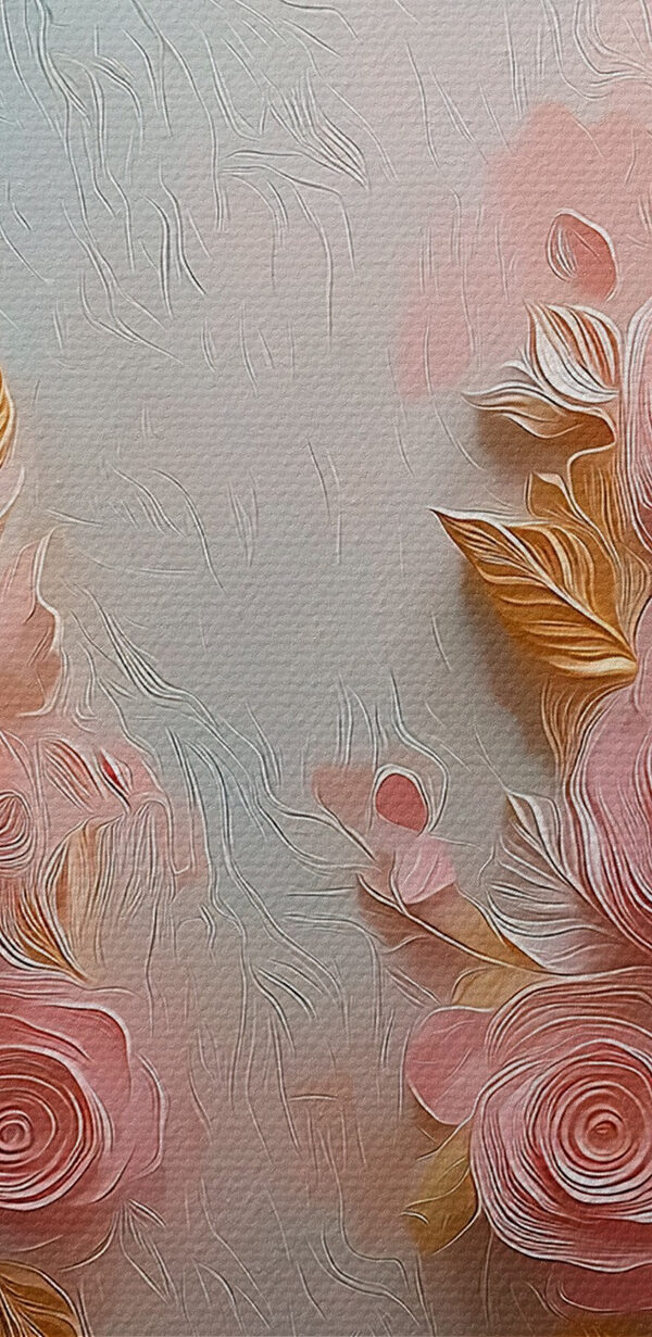 Pink and white wings with flowers Pink and white wings with flowers