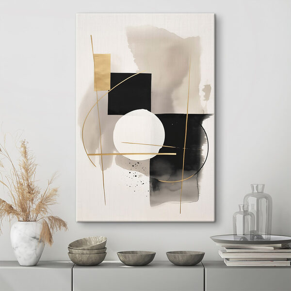 Tablouri Tablouri Design abstract minimalist în nuanțe neutre (SKU: s46573)