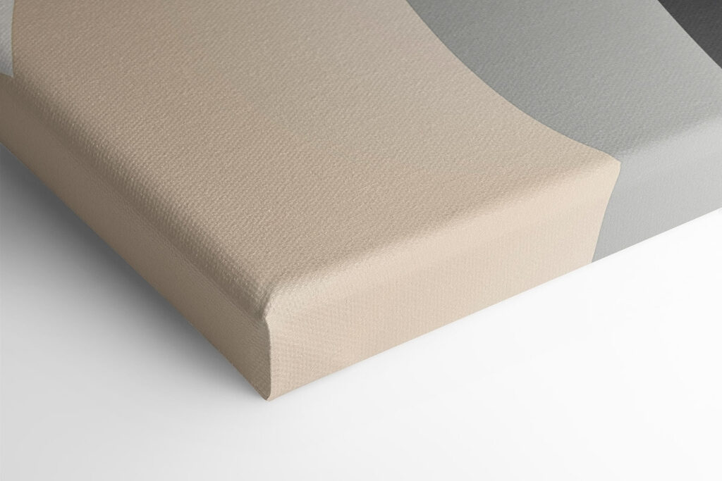 Abstract curves in soft muted tones