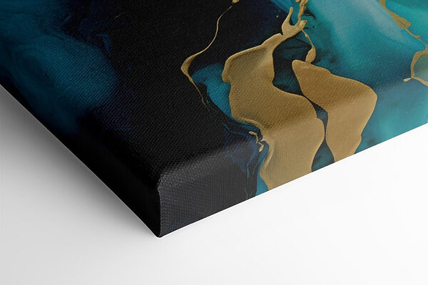 Fluid swirls of vibrant blue hues