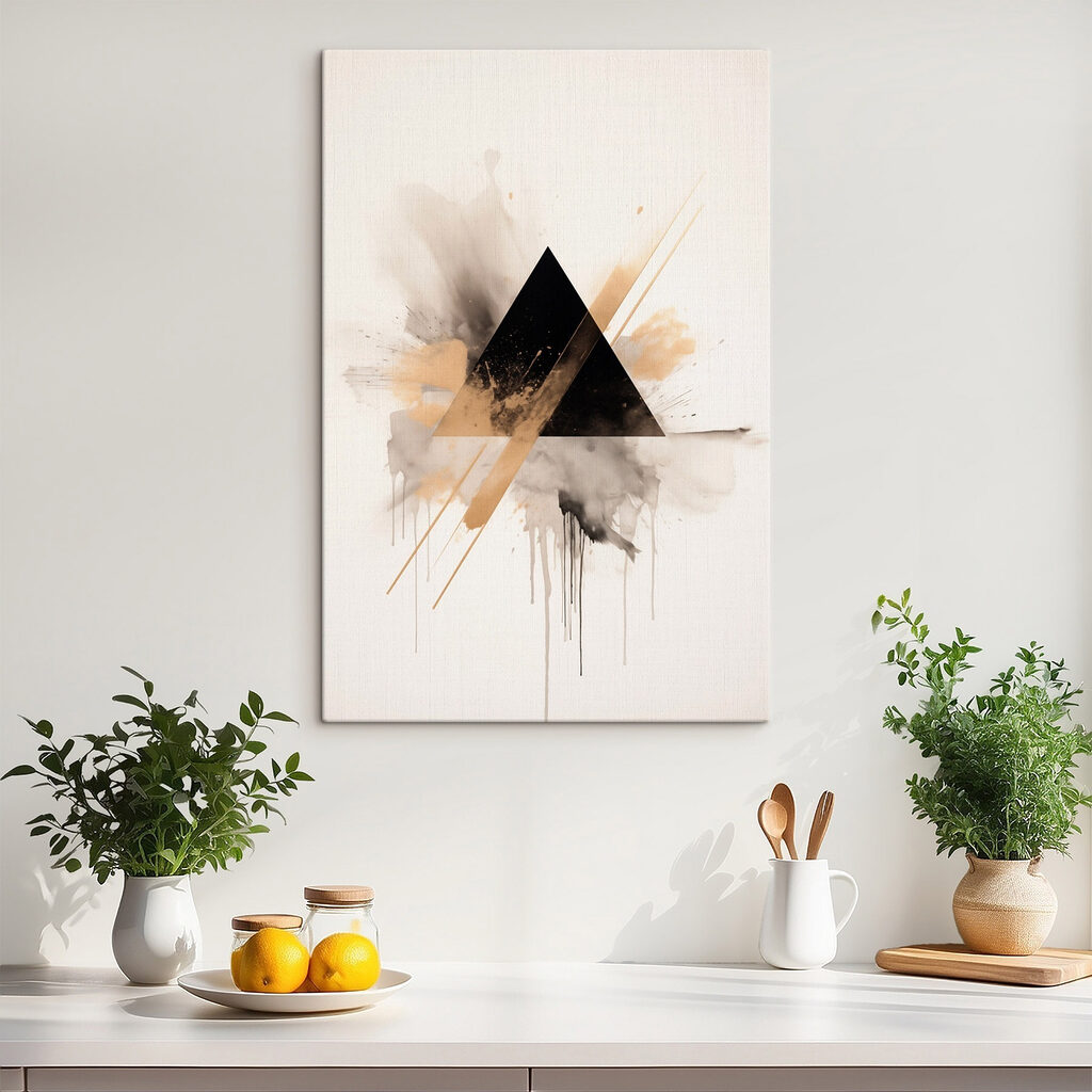 Abstract shapes in muted colors