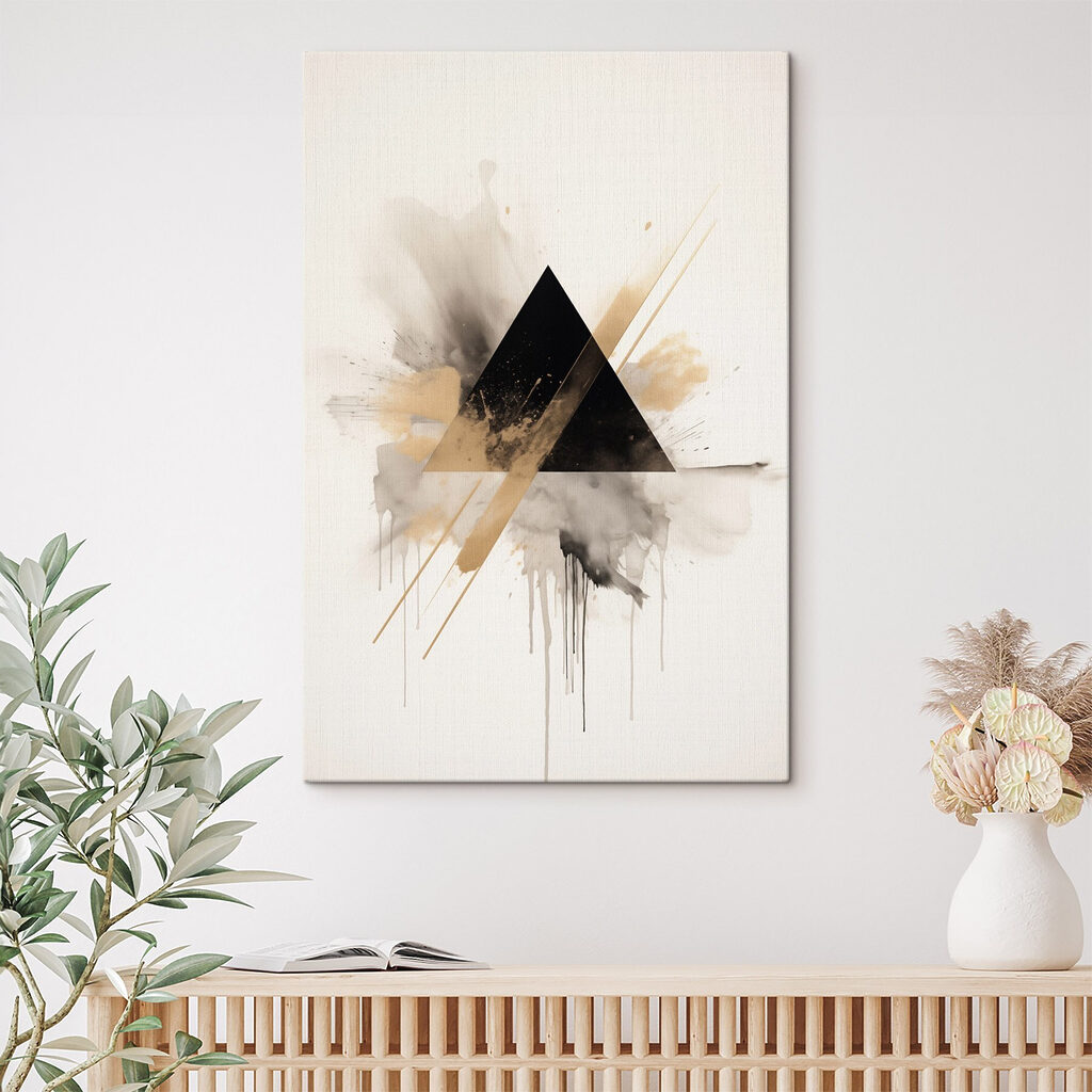 Abstract shapes in muted colors