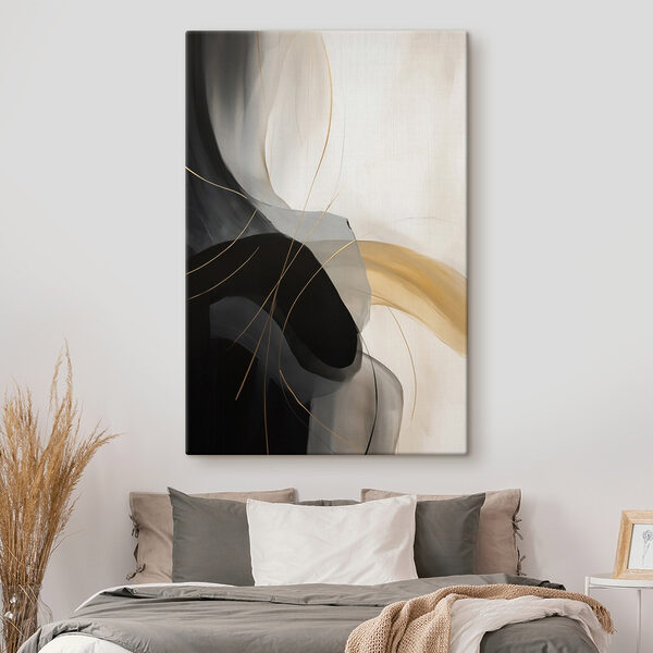 Tablouri Tablouri Linii abstracte în culori delicate (SKU: s46542)