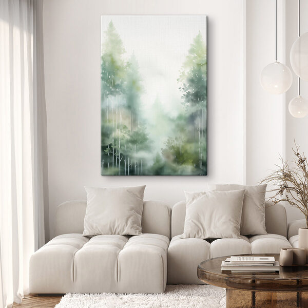 Tablouri Tablouri Tablou cu copaci în ceață (SKU: s46689)