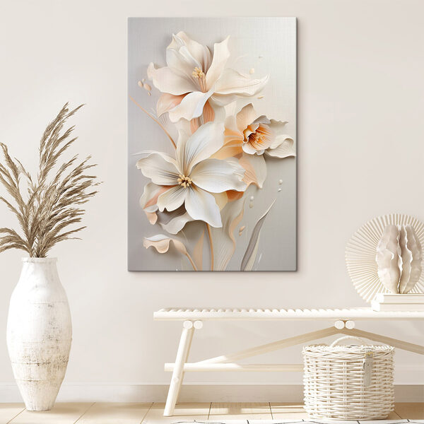 Tablouri Flori delicate în nuanțe pastelate delicate
