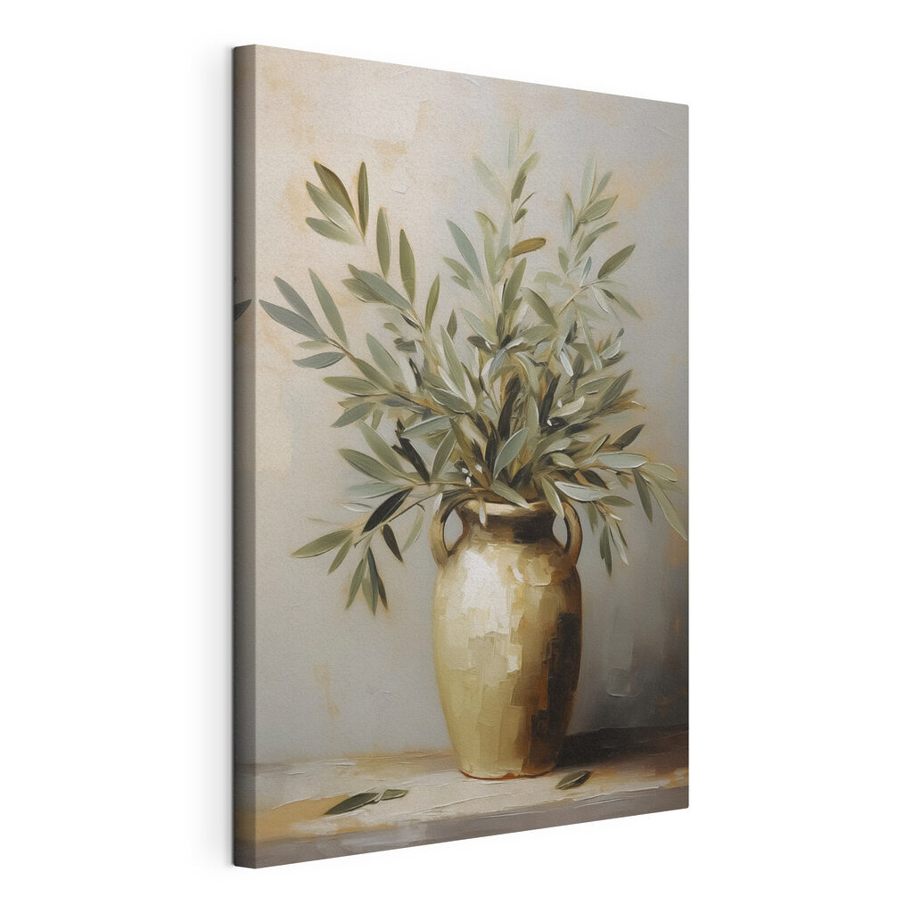 Painting of a plant in a vase